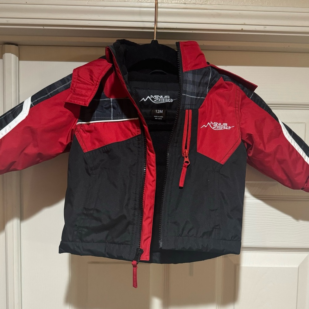 Below Zero  Boy or Girl Red 12 month toddler Jacket